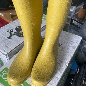 Ugg monogram rain boots